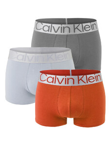 CALVIN KLEIN - boxerky 3PACK steel cotton arctice & silver grey color - limitovaná edícia
