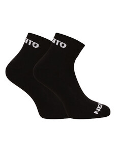 5PACK ponožky Nedeto členkové čierne (5NDTPK001-brand)