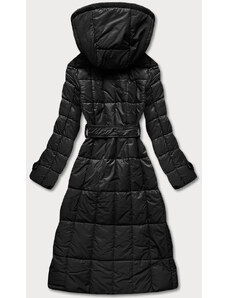 Ann Gissy Klasický čierny dámsky prešívaný kabát (AG2-J83)