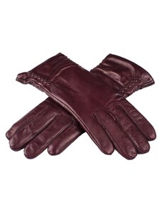 BOHEMIA GLOVES Klasické kožené rukavice pre dámy s riasením na bokoch