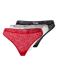 Tommy Hilfiger Underwear Tangá červená / čierna / biela