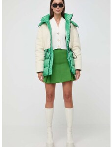 Páperová bunda Karl Lagerfeld dámska, zelená farba, zimná