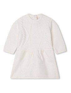 Dievčenské šaty Michael Kors biela farba, mini, rovný strih