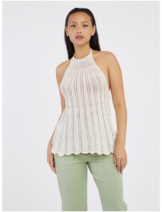 Cream Women's Patterned Knitted Top ONLY Freja - Women