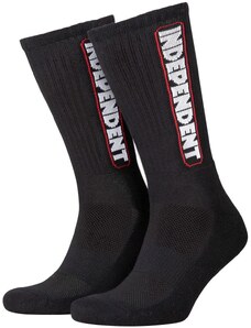 independent Ponožky bar logo crew socks black