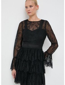 Šaty Marciano Guess čierna farba, mini, áčkový strih