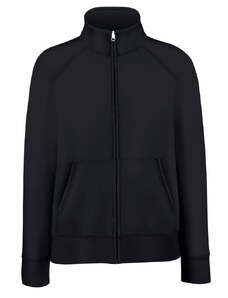 Black women's sweatshirt with stand-up collar Fruit of the Loom