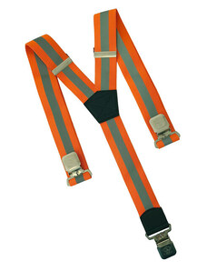 O&T Natur traky na nohavice clip, reflexné oranžové
