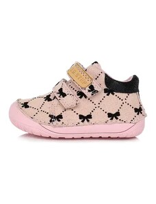 Detské dievčenské plátené topánky Barefoot D.D.Step Pink C070-321