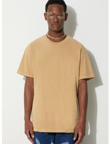 Bavlnené tričko KSUBI béžová farba, s potlačou