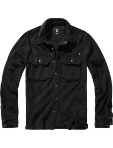 BRANDIT košeľa Jeff Fleece Shirt Long Sleeve čierna