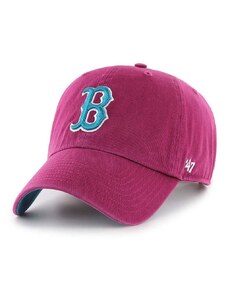 Bavlnená šiltovka 47brand MLB Boston Red Sox bordová farba, s nášivkou