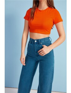 VATKALI Crop T-shirt Orange
