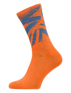 Unisex enduro ponožky Silvini Nereto oranžová/modrá