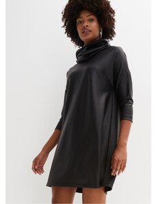 bonprix Koženkové šaty, farba čierna, rozm. 48/50