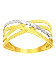 iBrill Zlatý dámsky prsteň s diamantovým brúsom