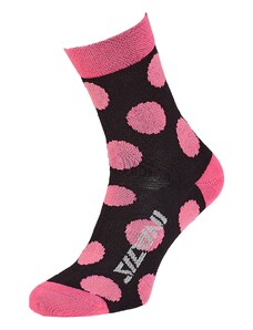 Unisex ponožky Silvini Bevera ružová/čierna