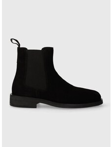 Semišové topánky chelsea Gant Rizmood pánske, čierna farba, 27653438.G00