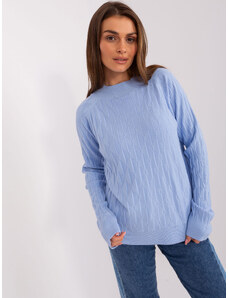 FPrice Sweter AT SW 2326.37X jasny niebieski