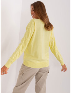FPrice Sweter AT SW 2231.99P jasny żółty