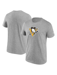 Fanatics Branded Pittsburgh Penguins pánske tričko Primary Logo Graphic Sport Gray Heather