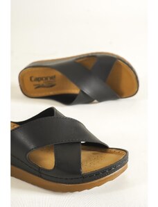 Capone Outfitters Capone Z0632 čierne dámske pohodlné anatomické papuče