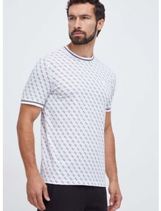 Tričko Guess MARSHALL pánsky, biela farba, vzorovaný, Z2YI05 J1314