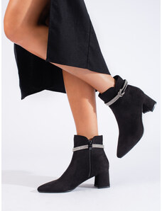 GOODIN Black classic suede women's boots Shelvt