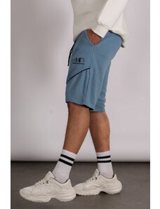 Madmext Blue Men's Regular Fit Shorts 5401