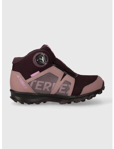 Detské topánky adidas TERREX TERREX BOA MID R.RD ružová farba