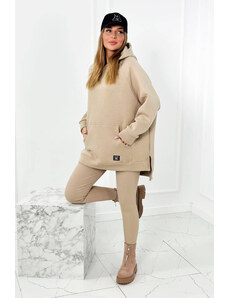 Kesi Cotton set insulated sweatshirt + leggings light beige