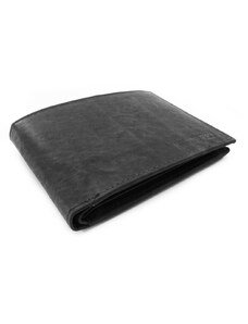 Čierna pánska kožená peňaženka Stephan
