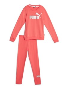 Puma Logo Crew FL & Leggings Set G pink