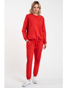 Italian Fashion Dámska tepláková súprava Panama červená, Farba červená