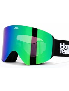 Čierno/zelené snowboardové okuliare Horsefeathers Colt