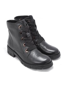 Kotníkové boty v army stylu s širokými tkaničkami Ara 12-23126 černá