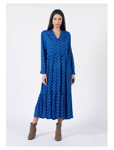 Pretty vacant Modré šaty s bodkami India