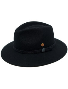 Cestovný nepremokavý čierny klobúk Mayser - Atlanta Traveller
