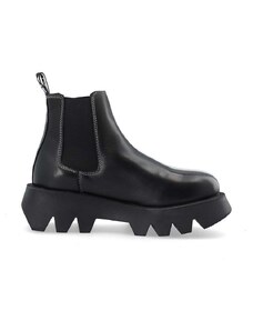Kožené topánky chelsea Bianco BIAJOSEFINE dámske, čierna farba, na platforme, 11300816