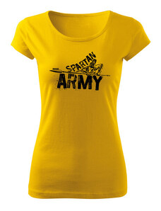 DRAGOWA dámske krátke tričko Nabis, žltá 150g/m2