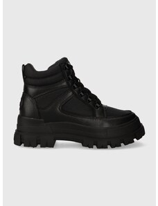 Členkové topánky Buffalo Aspha Com Mid pánske, čierna farba, 1400052
