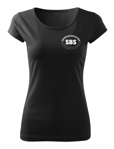 DRAGOWA dámske tričko SBS - SECURITY, čierne