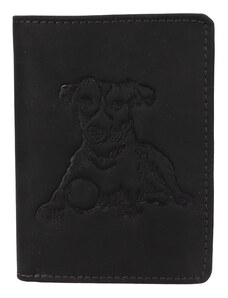 Lagen Pánska kožená peňaženka 219174 pes - čierná