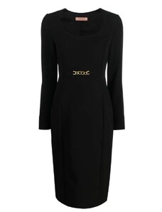 Kvalitné dámske čierne nadčasové šaty Twinset 232TT2195, 44