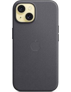 Apple Originál Tkaninový kryt FineWoven s MagSafe pre iPhone 15 Black, MT393ZM/A
