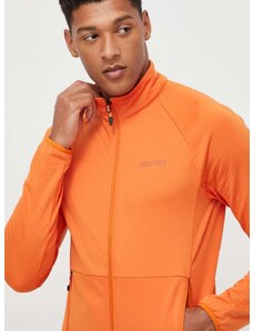 Športová mikina Marmot Leconte Fleece pánska, oranžová farba, jednofarebná