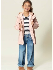 Detská nepremokavá bunda Gosoaky SNAKE PIT ružová farba