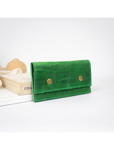 Ammyla Kožená midi peňaženka (crazy zelená)