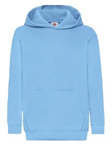 Blue children's sweatshirt Classic kangaroo Fruit of the Loom