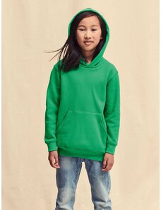 Green children's sweatshirt Classic kangaroo Fruit of the Loom